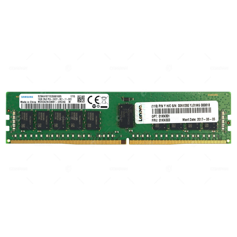 01KN303 LENOVO MEMORY 16GB 2RX8 PC4 2400T DDR4 19200T